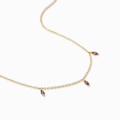 Dainty Gem Necklace | Gold | Product Detail Image | Uncommon James