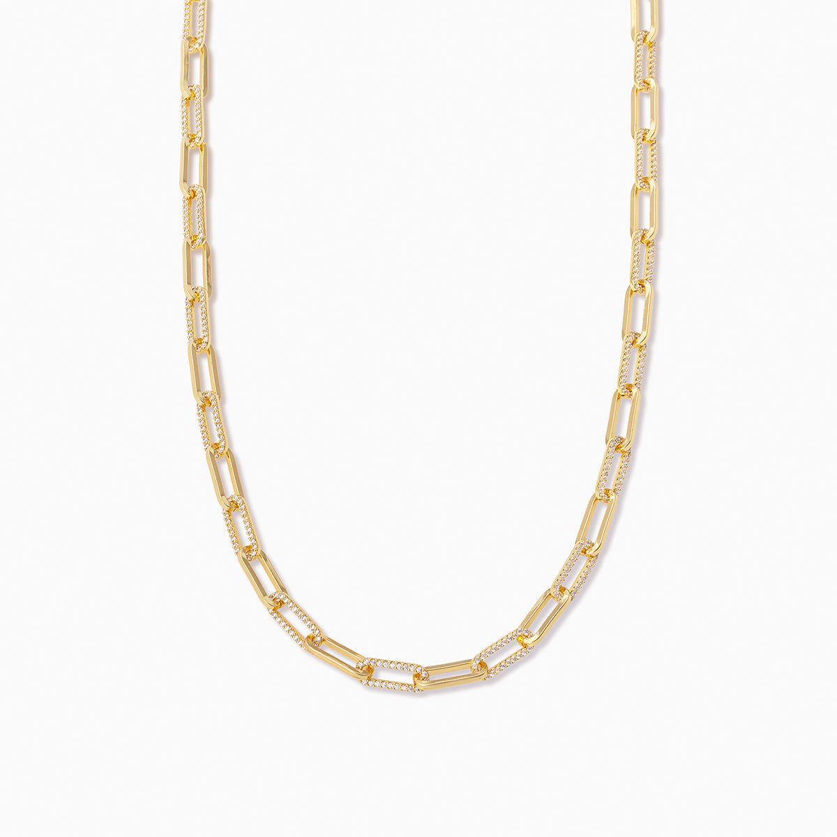 Flashing Lights Chain Necklace | Gold | Product Image | Uncommon James