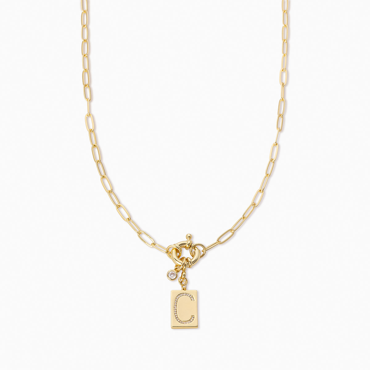 Initial Chain Necklace | Gold C | Product Image | Uncommon James