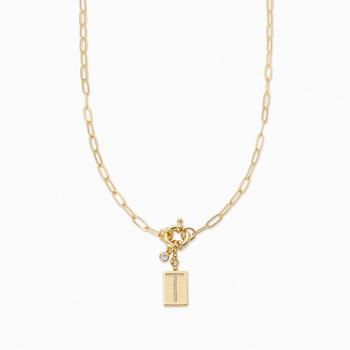 Yellow Gold Nugget Initial Letter 
