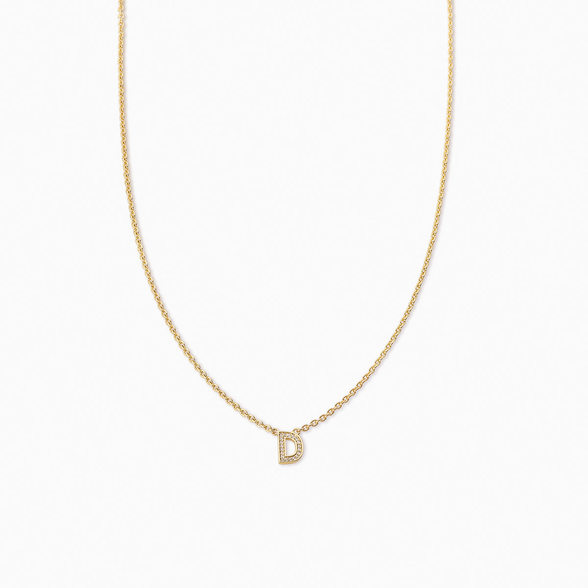 Initial Here Necklace | Gold D | Product Image | Uncommon James