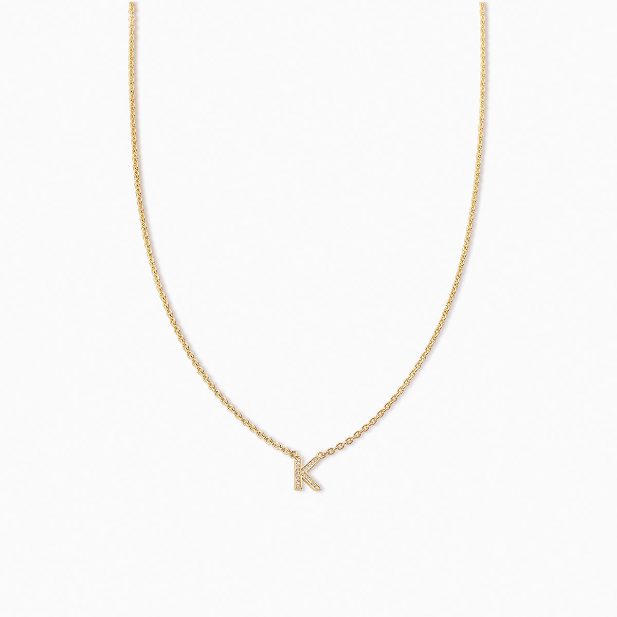 Initial Here Necklace | Gold K | Product Image | Uncommon James
