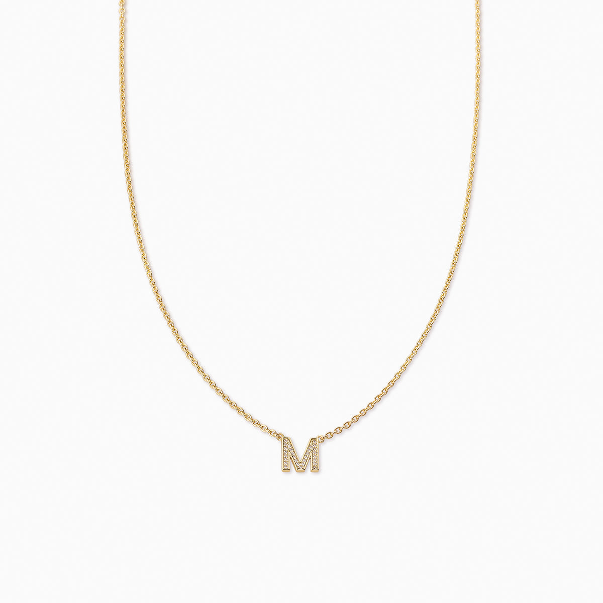 Initial Here Necklace | Gold M | Product Image | Uncommon James