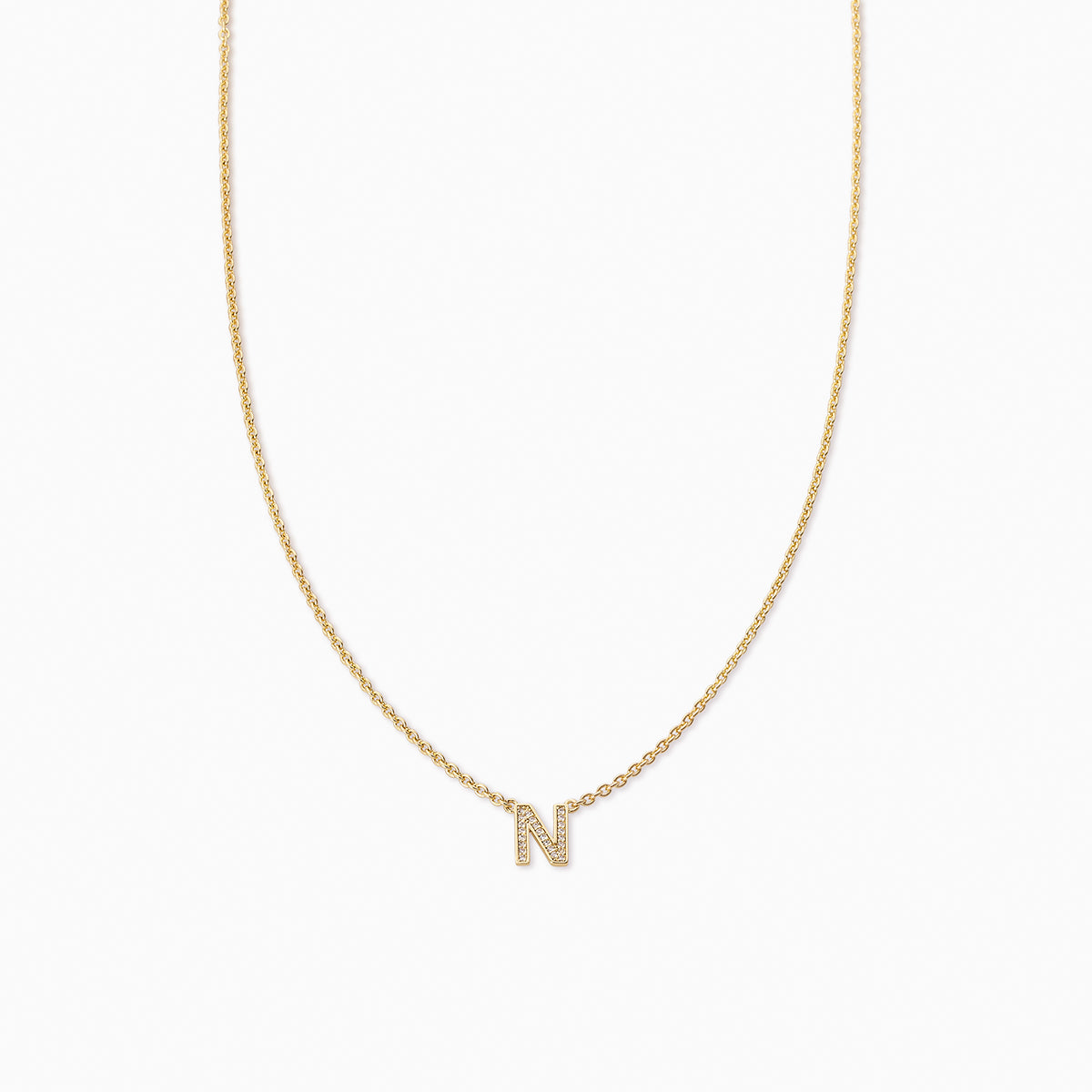 Initial Here Necklace | Gold N | Product Image | Uncommon James