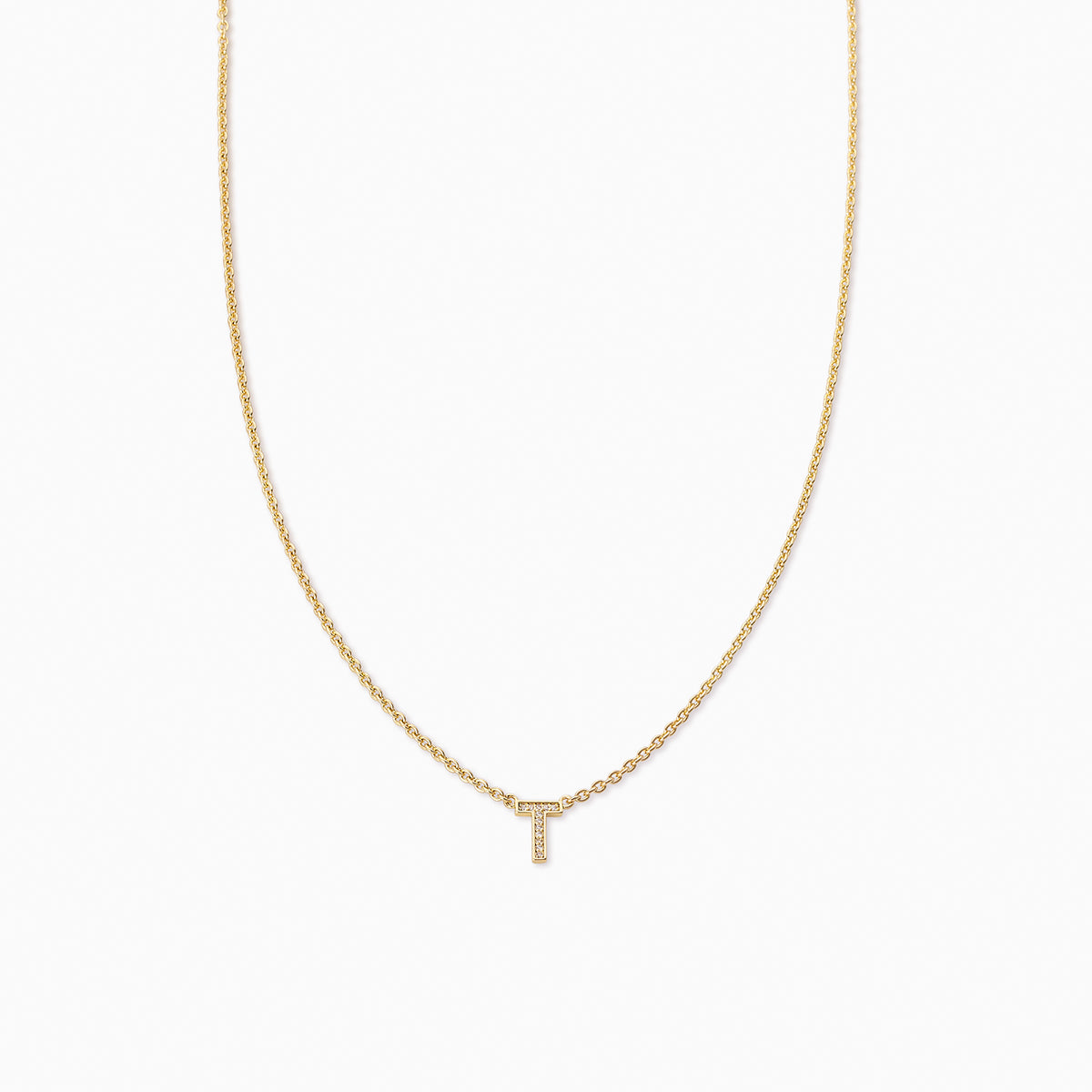 Initial Here Necklace | Gold T | Product Image | Uncommon James
