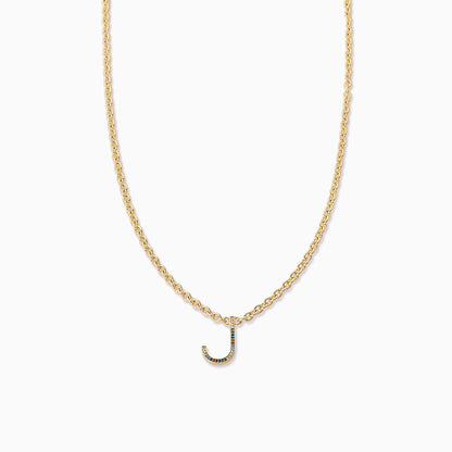 ["Know Me Necklace ", " Gold J  ", " Product Image ", " Uncommon James"]