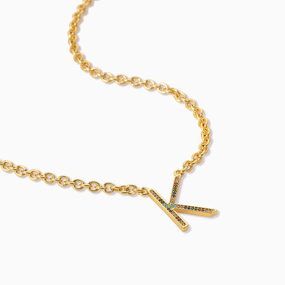 Know Me Necklace | Gold A Gold C Gold E Gold J Gold K Gold L Gold M Gold S Gold T | Product Detail Image | Uncommon James