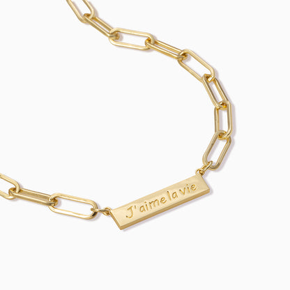 ["Love Life Necklace ", " Gold ", " Product Detail Image ", " Uncommon James"]