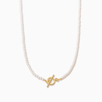 Pearl and Toggle Necklace | Gold | Product Image | Uncommon James