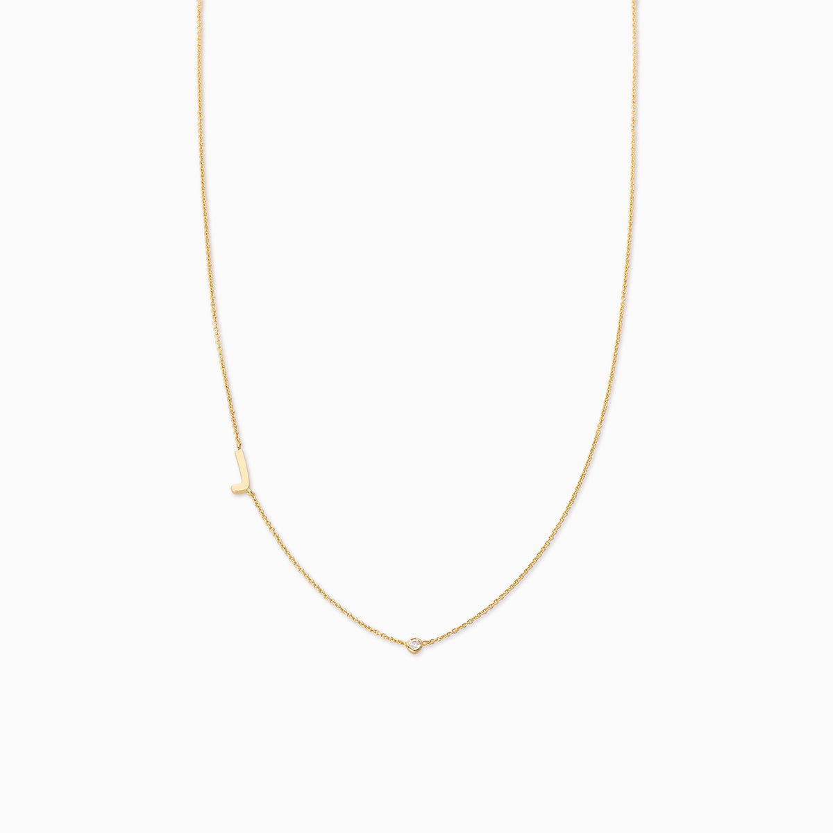 Personalized Touch Initial Chain Necklace in Gold | Uncommon James