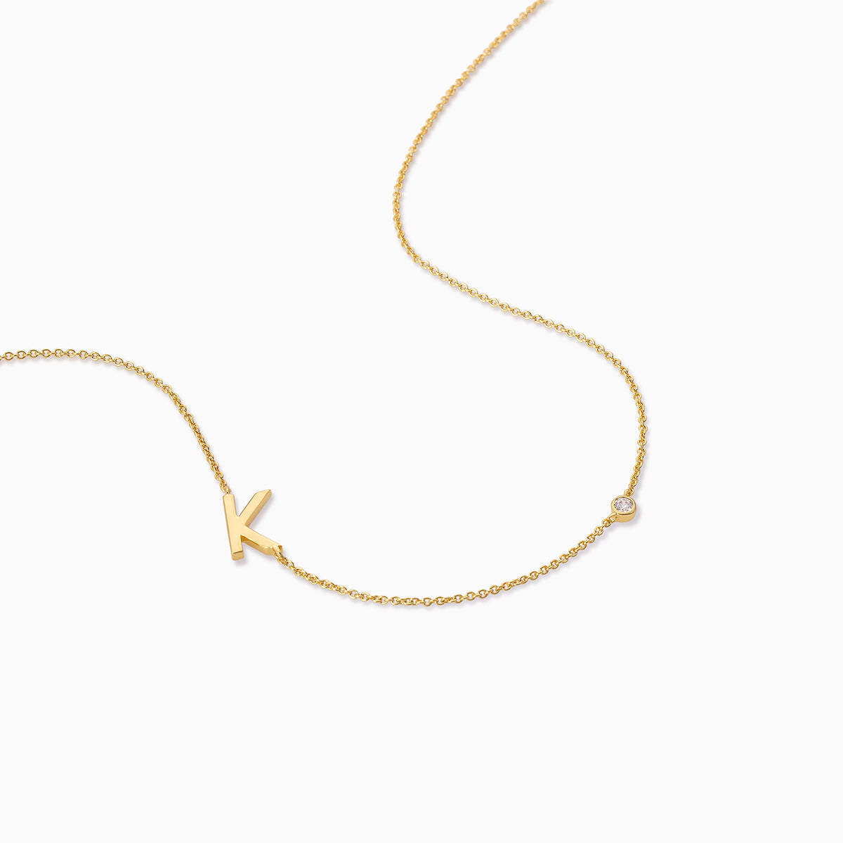 Personalized Touch Necklace | Gold A Gold B Gold C Gold D Gold E Gold G Gold H Gold J Gold K Gold L Gold M Gold N Gold P Gold R Gold S Gold T Gold V | Product Detail Image | Uncommon James