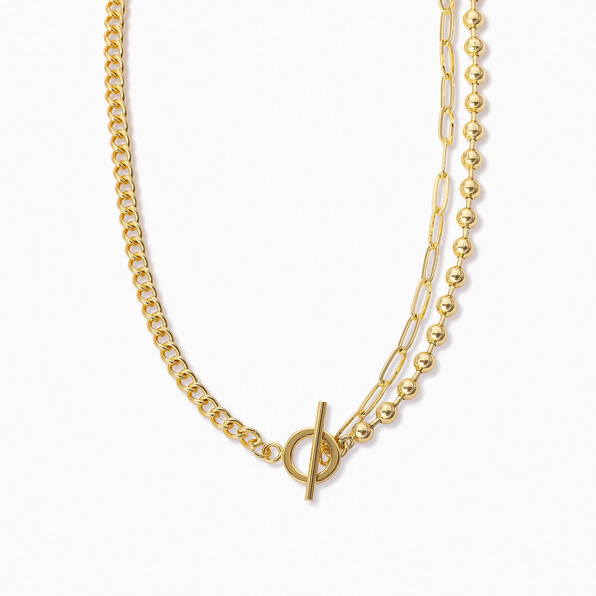 Three's a Party Chain Necklace | Gold | Product Image | Uncommon James