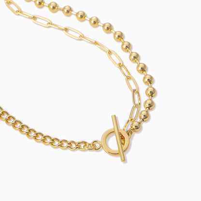 Three's a Party Chain Necklace | Gold | Product Detail Image | Uncommon James