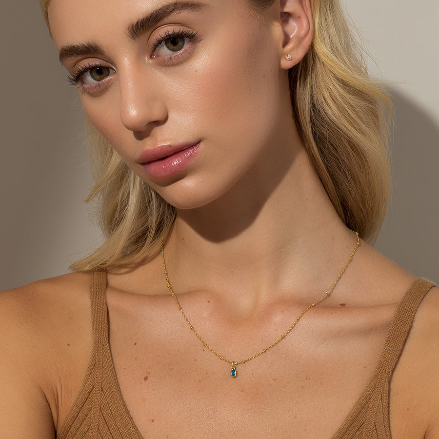 To the Beach Necklace | Gold | Model Image | Uncommon James
