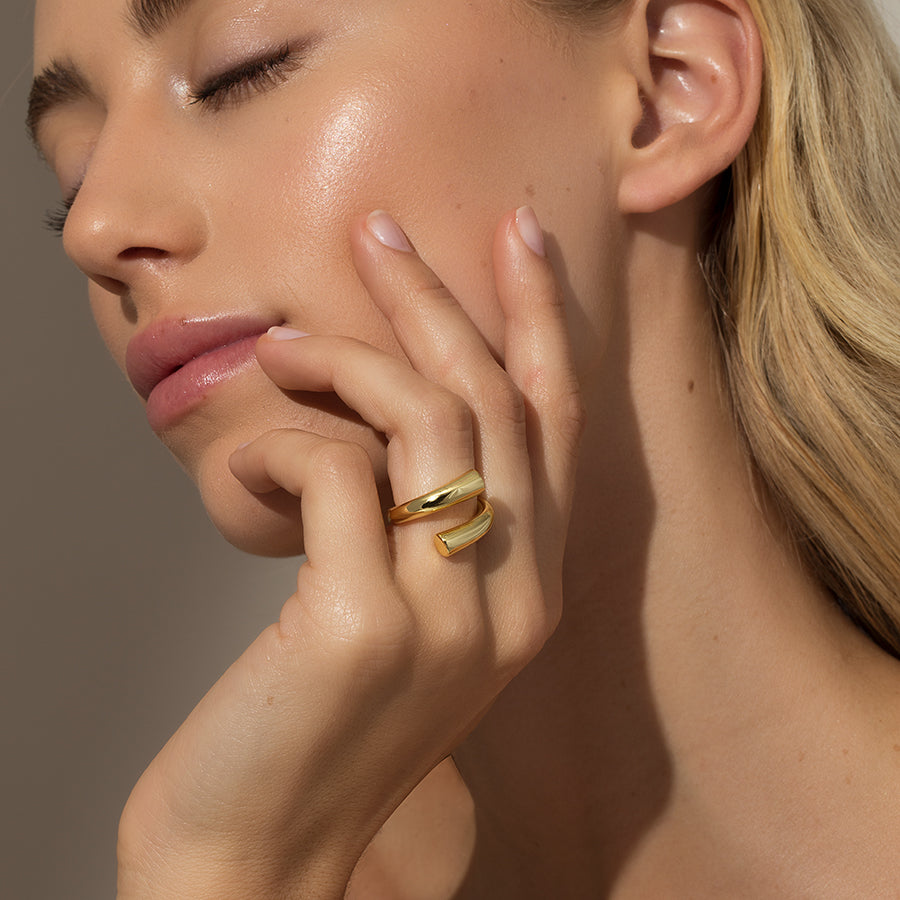 Around Town Ring | Gold | Model Image | Uncommon James