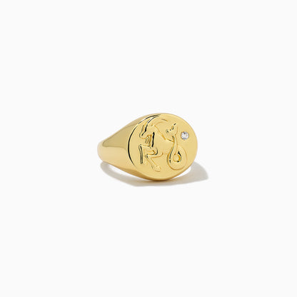 Zodiac Ring | Gold CAPRICORN | Product Image | Uncommon James