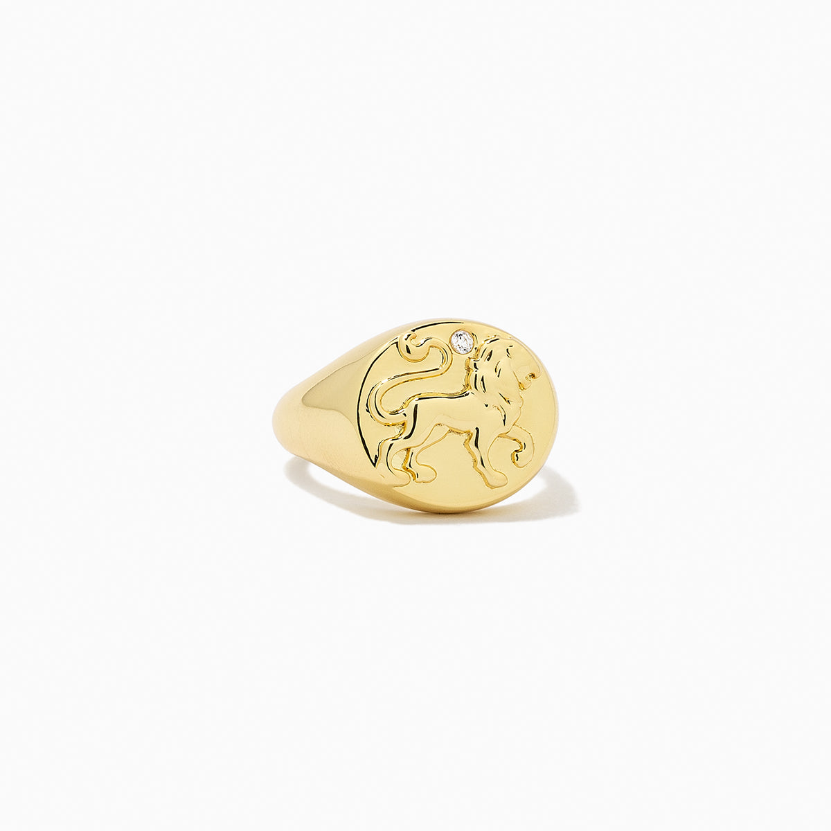 Zodiac Ring | Gold LEO | Product Image | Uncommon James
