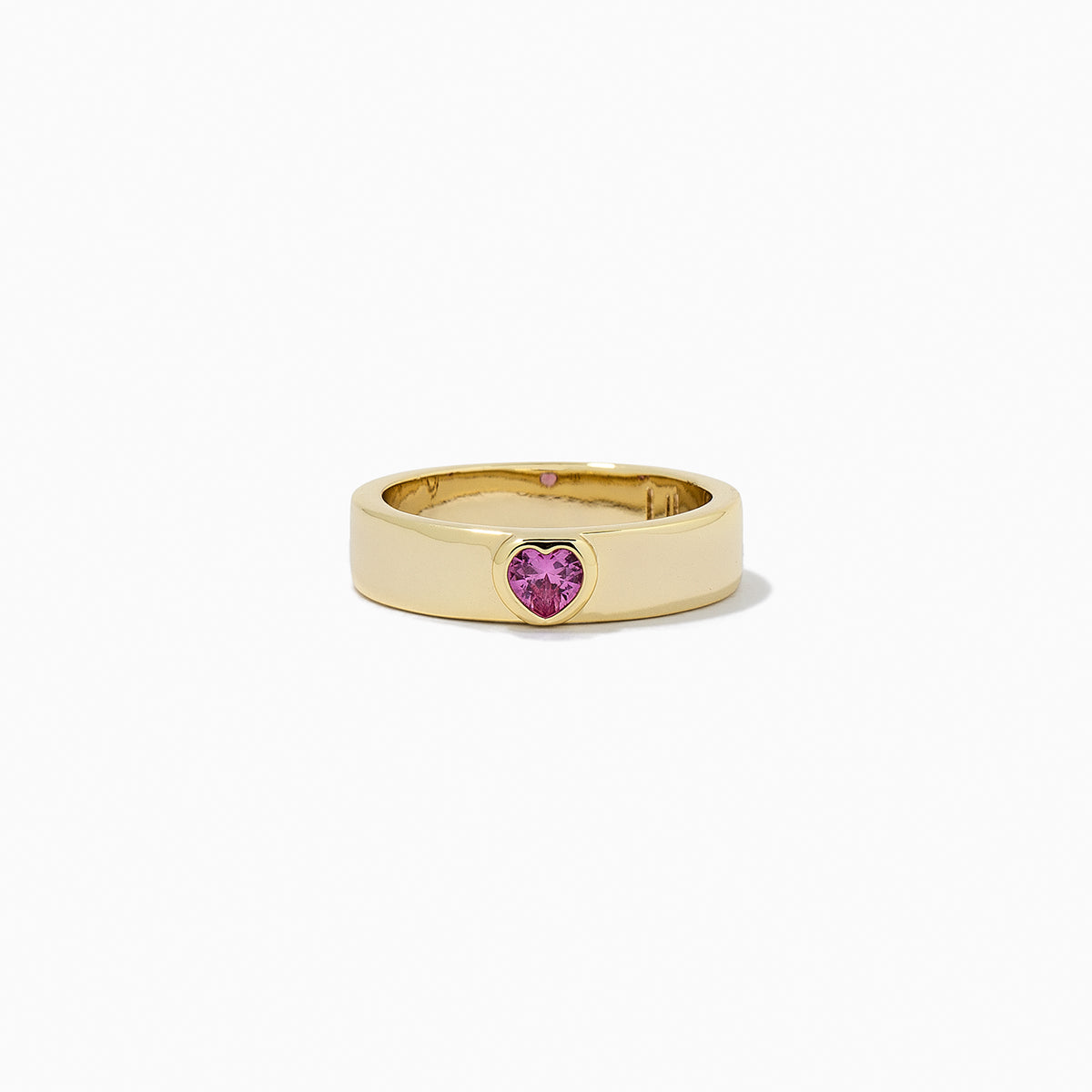 Pink Heart Ring | Gold | Product Detail Image | Uncommon James