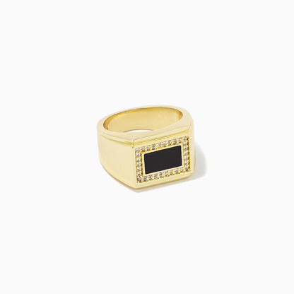 Royal Onyx Ring | Gold | Product Detail Image | Uncommon James