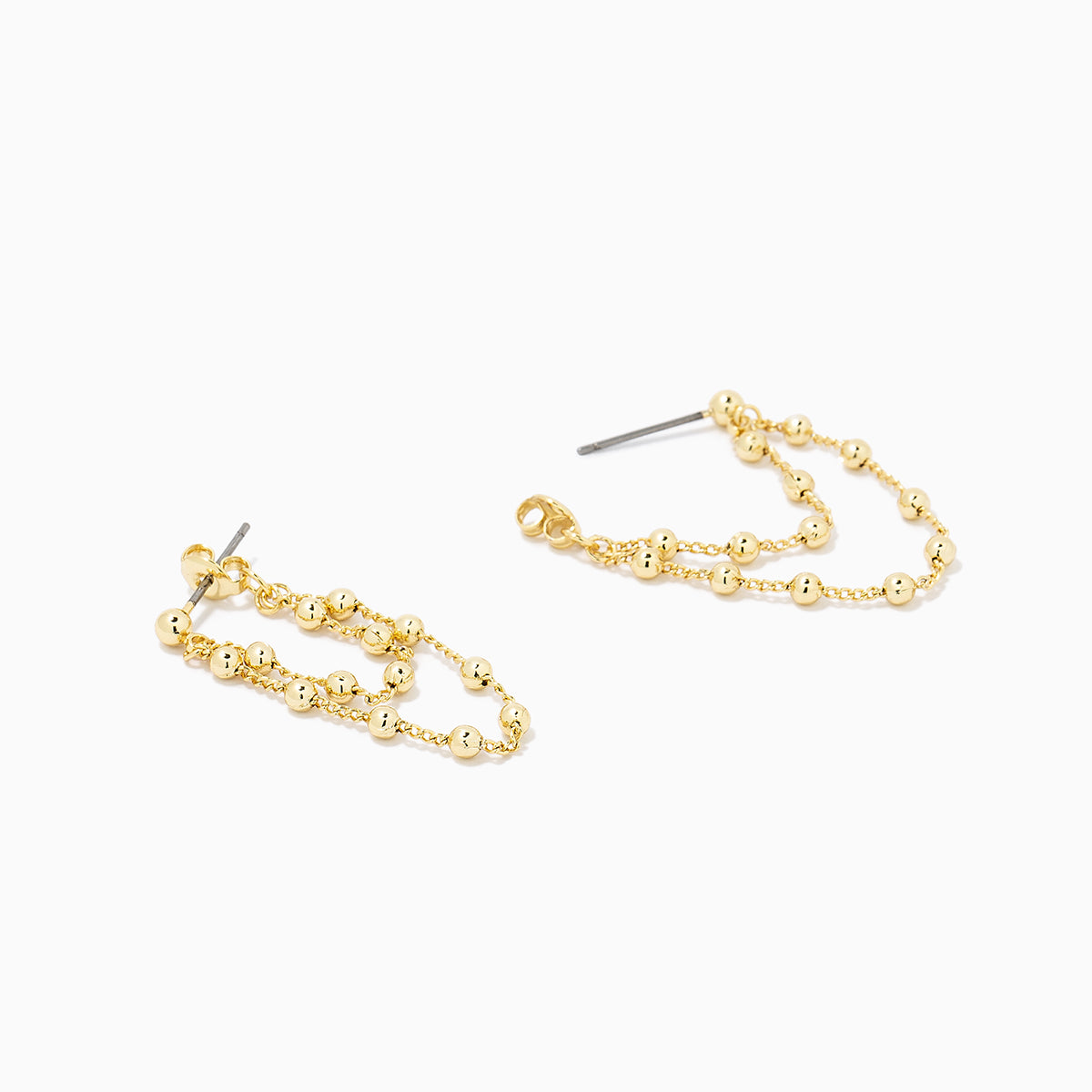 Ball and Chain Earrings | Gold | Product Detail Image | Uncommon James