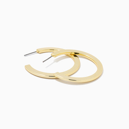 Cinema Hoop Earrings | Gold | Product Detail Image | Uncommon James
