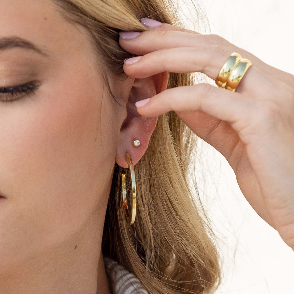 Styling Tips with Gold Stud Earrings | Auric Jewellery