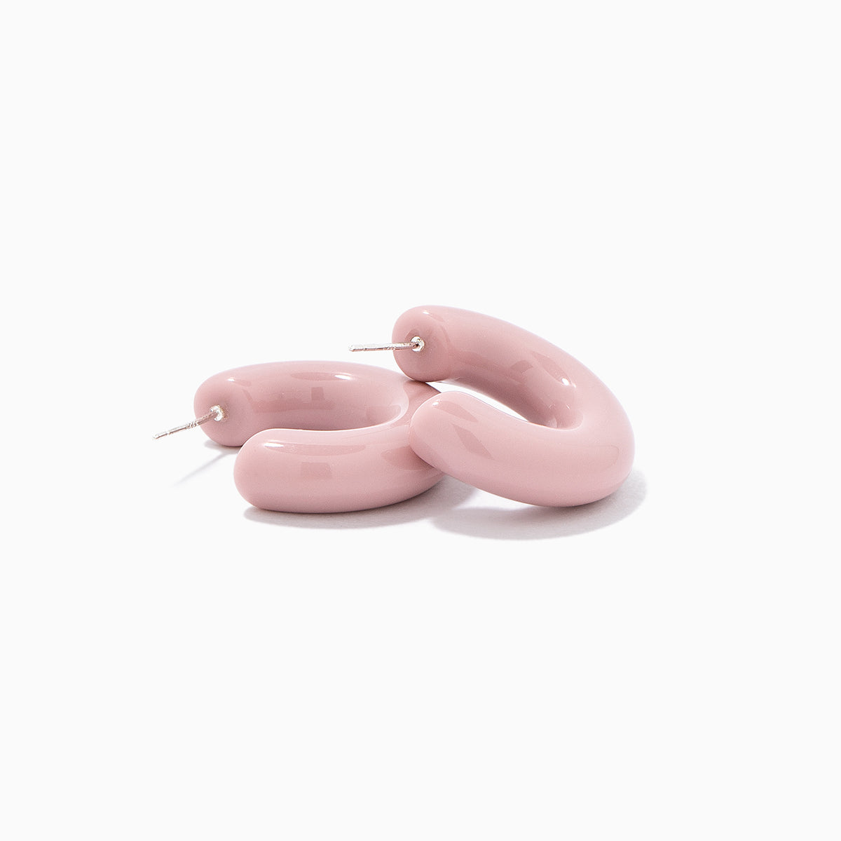 Tube Hoop Earrings | Lavender | Product Detail Image | Uncommon James