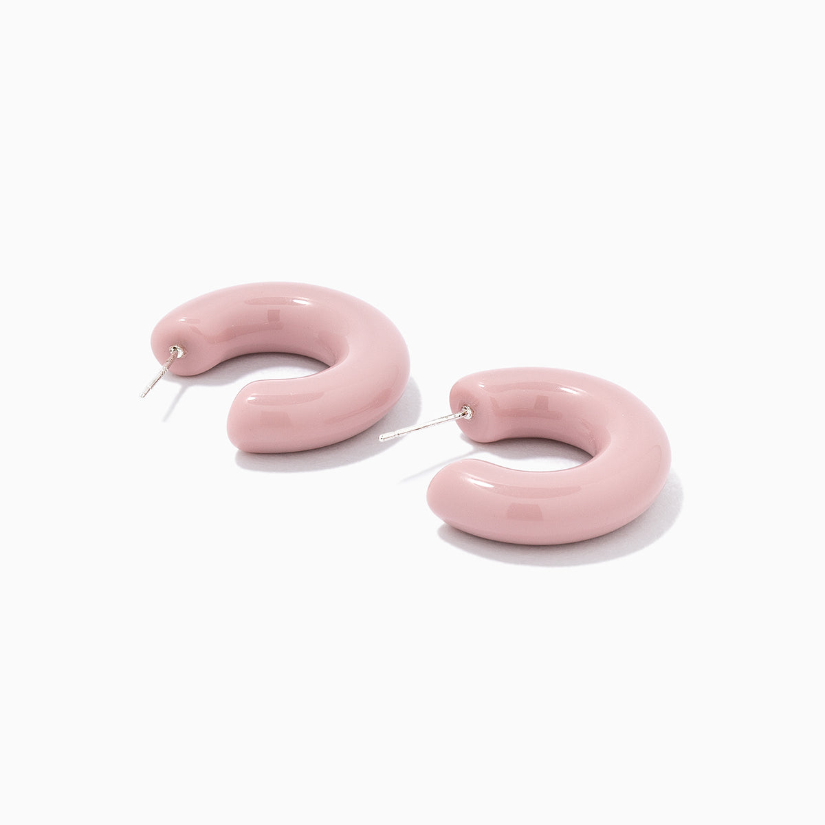 Tube Hoop Earrings | Lavender | Product Detail Image | Uncommon James