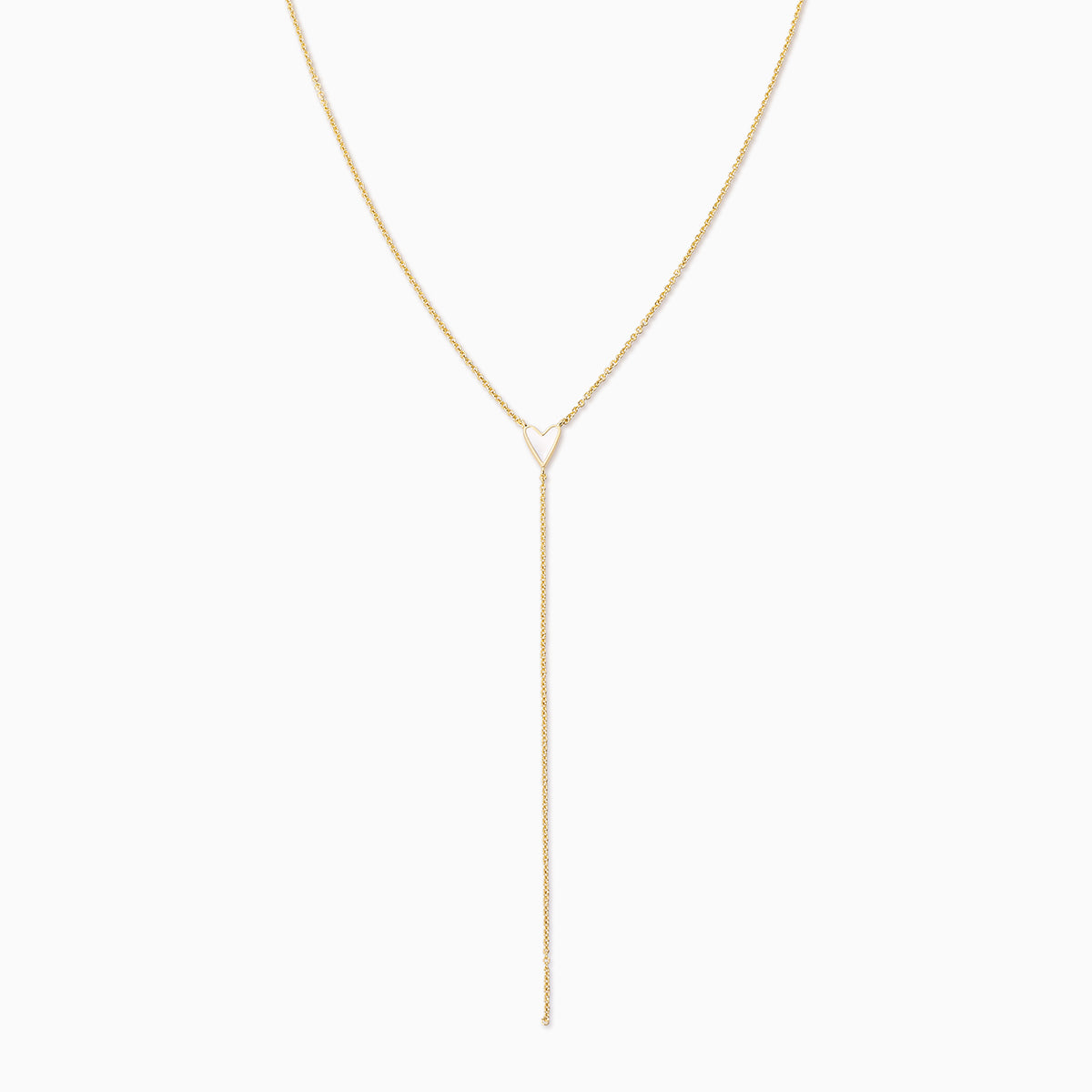 Tegan 14k White Gold Y Necklace in White Diamond | Kendra Scott