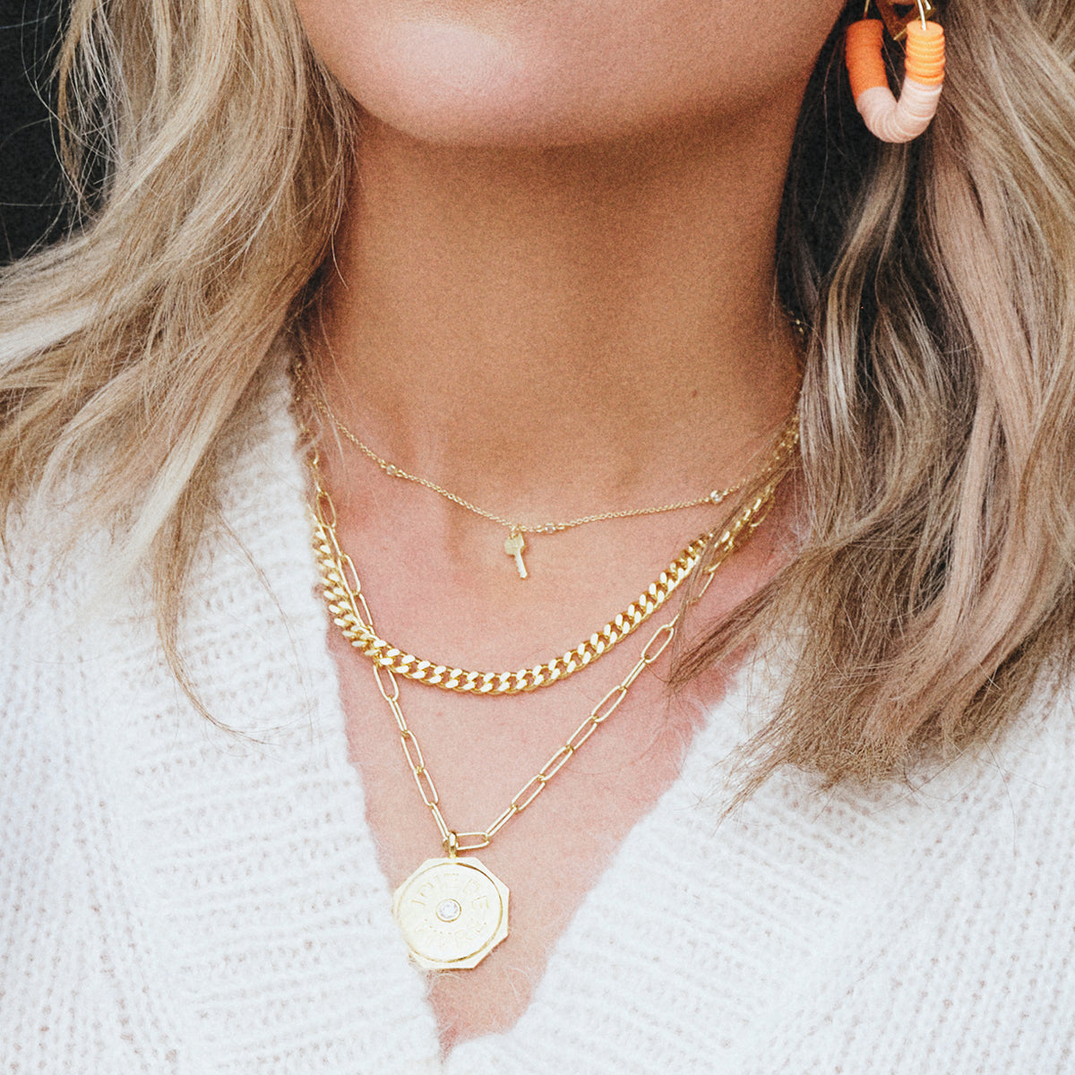 Charmer Simple Dainty Chain Necklace in Gold | Uncommon James
