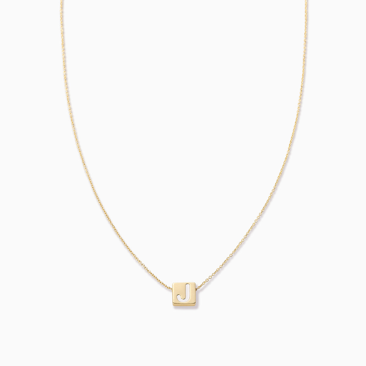 Bold Letter Necklace | Gold J | Product Image | Uncommon James