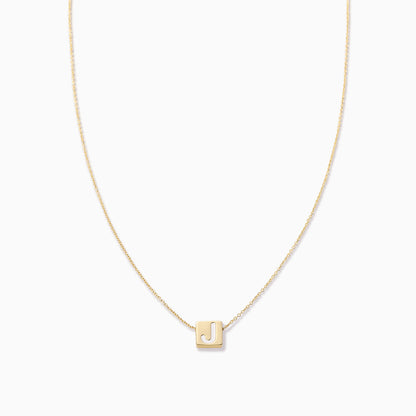 ["Bold Letter Necklace ", " Gold J ", " Product Image ", " Uncommon James"]