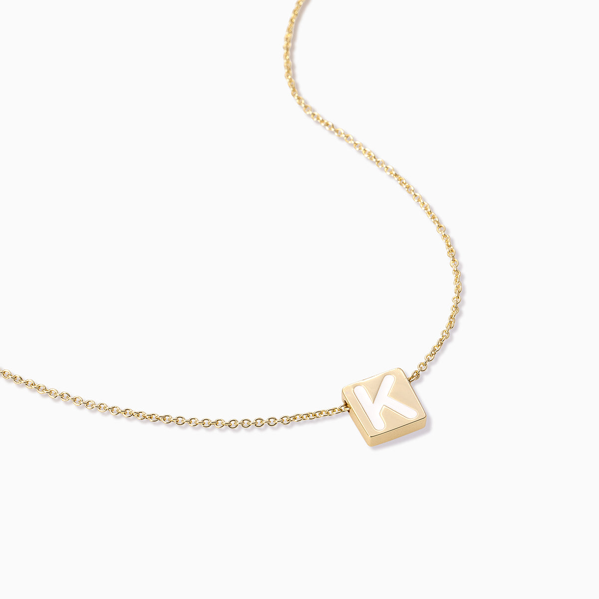 Bold Letter Necklace | Gold | Product Detail Image | Uncommon James