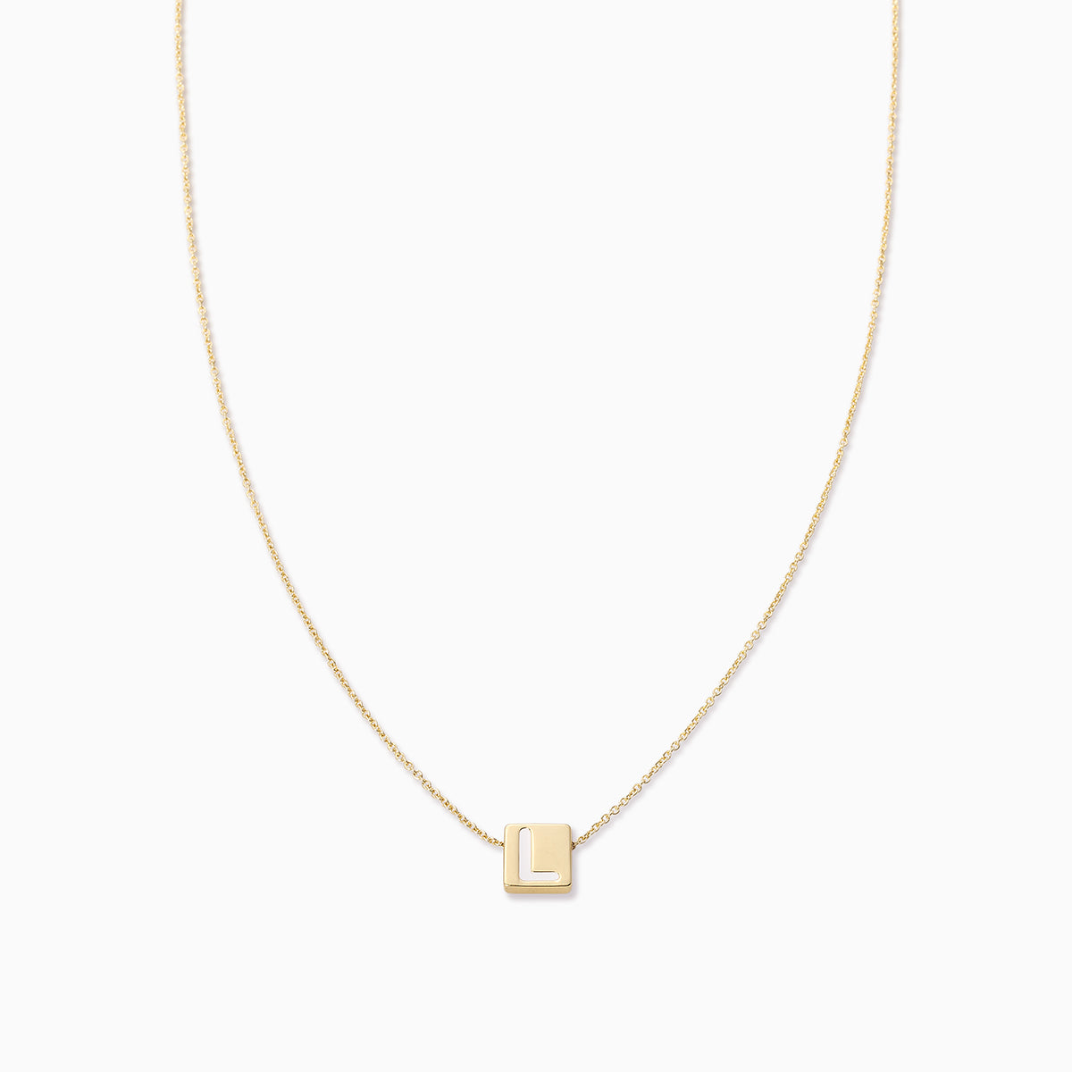 Bold Letter Necklace | Gold L | Product Image | Uncommon James