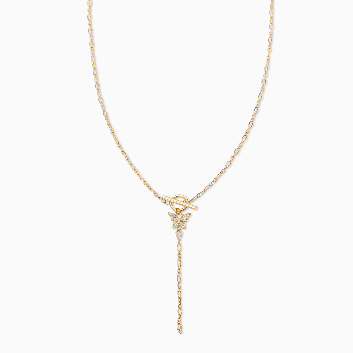 Butterfly Lariat Necklace | Gold | Product Image | Uncommon James