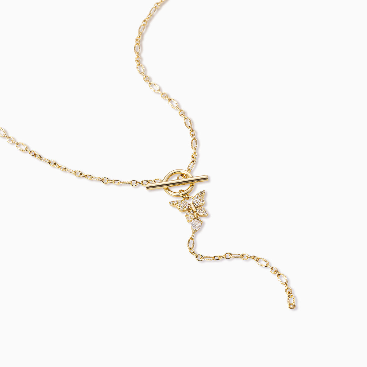 Butterfly Lariat Necklace | Gold | Product Detail Image | Uncommon James