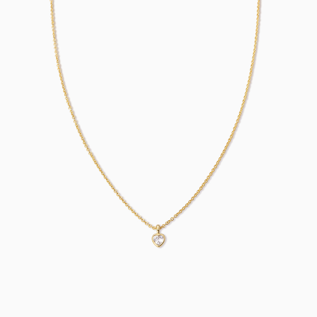 Diamond Heart Necklace | Gold | Product Image | Uncommon James
