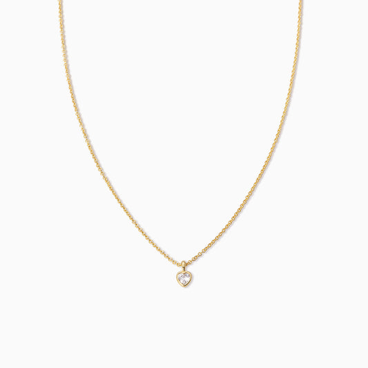 Diamond Heart Necklace | Gold | Product Image | Uncommon James