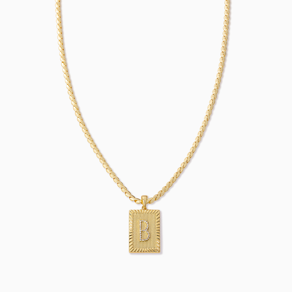 Gold Letter Initial Chain and Pendant Necklace | Uncommon James