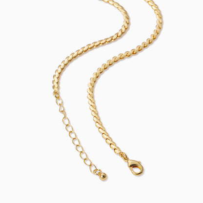 Letter Chain Necklace | Gold | Product Detail Image 2 | Uncommon James