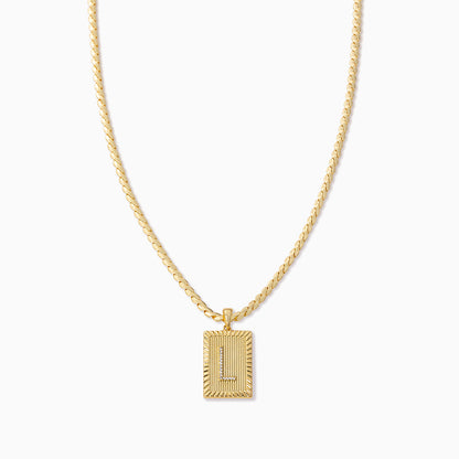 ["Letter Chain Necklace ", " Gold L ", " Product Image ", " Uncommon James"]