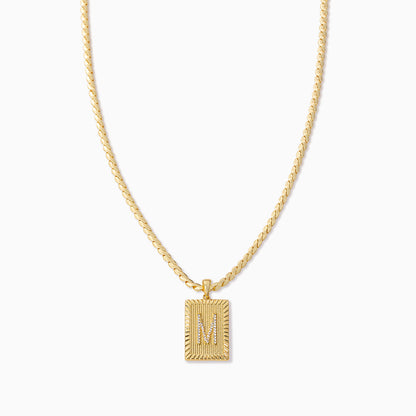 ["Letter Chain Necklace ", " Gold M ", " Product Image ", " Uncommon James"]
