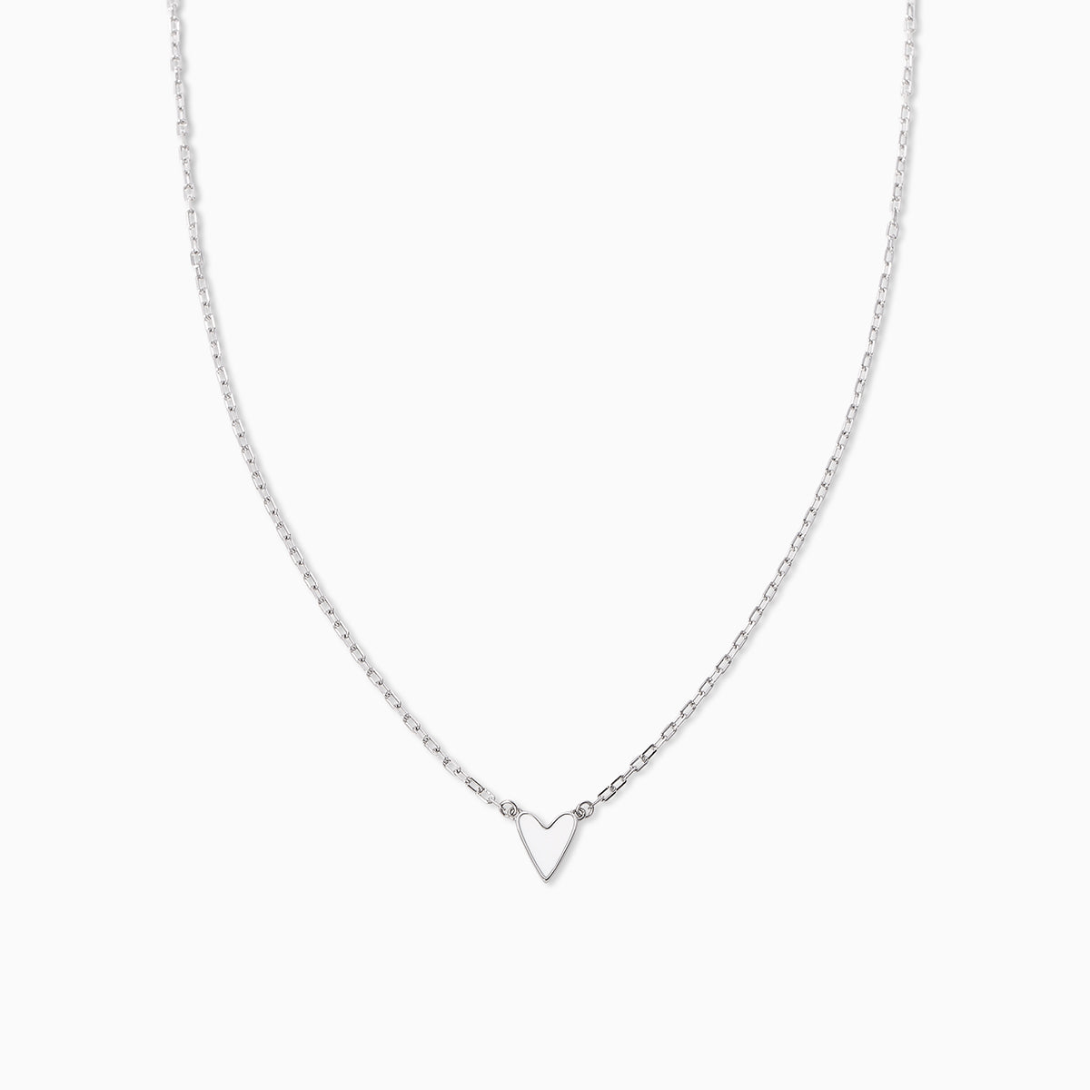 Mini Pink Opal Inlay Heart Necklace with Diamonds for Women | Jennifer Meyer
