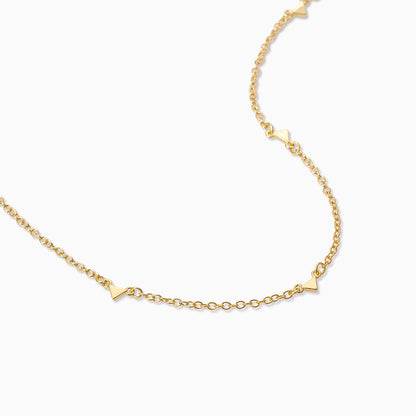 Textured Stud Necklace | Gold | Product Detail Image | Uncommon James