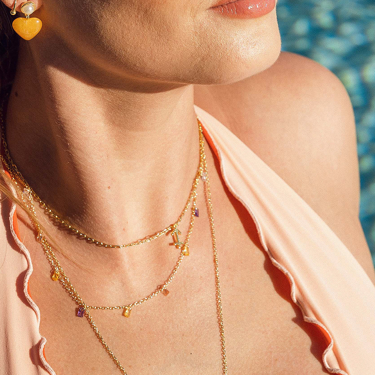 Gemini Astro Pendant Necklace, 14k Yellow Gold | Women's Necklaces | Miansai