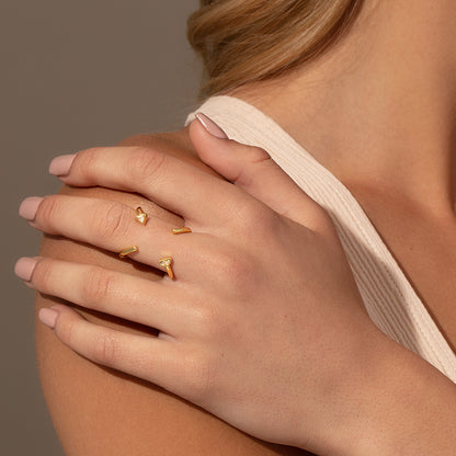 All Angles Arrow Ring | Gold | Model Image 2 | Uncommon James