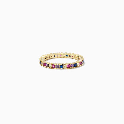 Colorful Baguette Ring | Gold | Product Image | Uncommon James