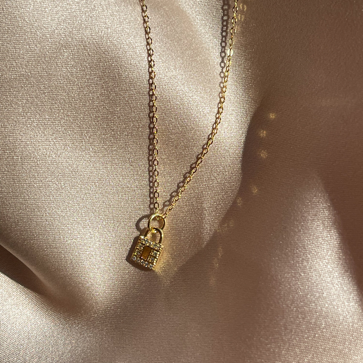 Locked Up Vermeil Necklace | Gold Vermeil | Product Image | Uncommon James