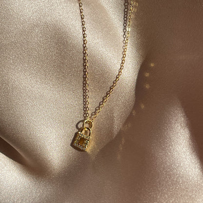 Uncommon James Women's Eternity Lock Pendant Necklace