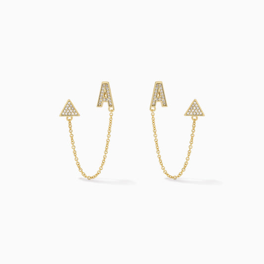 Initial Ear Climber | Gold A | Product Image | Uncommon James